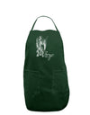 Virgo Illustration Dark Adult Apron-Bib Apron-TooLoud-Hunter-One-Size-Davson Sales