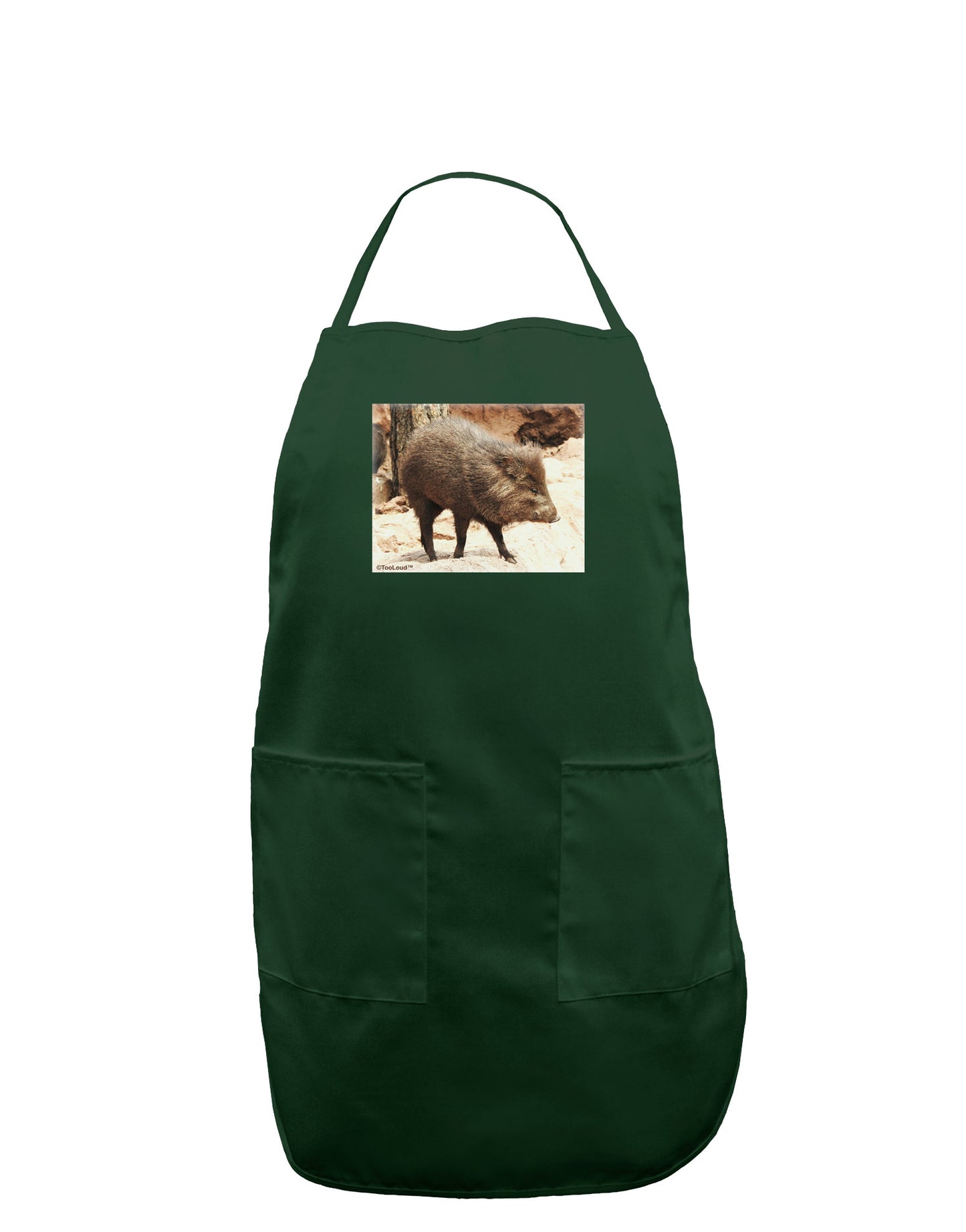 Little Javelina Dark Adult Apron-Bib Apron-TooLoud-Hunter-One-Size-Davson Sales