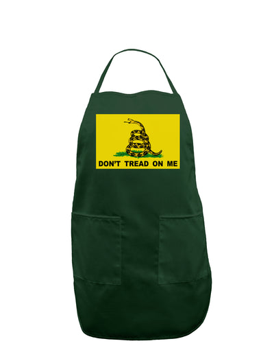 Classic Gadsden Flag Don't Tread On Me Dark Adult Apron-Bib Apron-TooLoud-Hunter-One-Size-Davson Sales