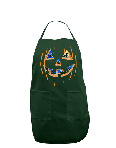 Jack O Lanterns Point of View Pumpkin Dark Adult Apron-Bib Apron-TooLoud-Hunter-One-Size-Davson Sales