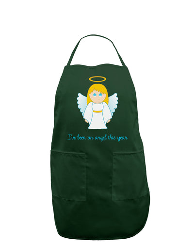 I've Been An Angel This Year Cute Christmas Angel Dark Adult Apron-Bib Apron-TooLoud-Hunter-One-Size-Davson Sales