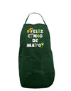 Feliz Cinco de Mayo - Fiesta Icons Dark Adult Apron by TooLoud-Bib Apron-TooLoud-Hunter-One-Size-Davson Sales