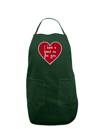 I Have a Heart On For You Dark Adult Apron-Bib Apron-TooLoud-Hunter-One-Size-Davson Sales