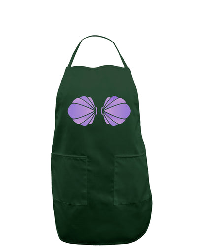 Easy Mermaid Costume Purple Shells - Halloween Dark Adult Apron-Bib Apron-TooLoud-Hunter-One-Size-Davson Sales