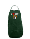 I Heart My - Cute Boxer Dog Dark Adult Apron by TooLoud-Bib Apron-TooLoud-Hunter-One-Size-Davson Sales