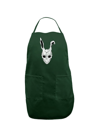 Scary Bunny Face White Distressed Dark Adult Apron-Bib Apron-TooLoud-Hunter-One-Size-Davson Sales