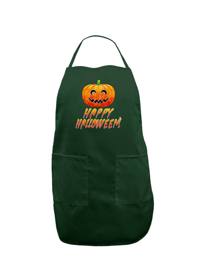 Jack-O-Lantern Watercolor Halloween Dark Adult Apron-Bib Apron-TooLoud-Hunter-One-Size-Davson Sales