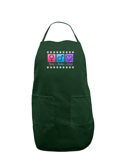 Spay Neuter Adopt Dark Adult Apron-Bib Apron-TooLoud-Hunter-One-Size-Davson Sales