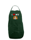 I Heart My - Cute Beagle Dog Dark Adult Apron by TooLoud-Bib Apron-TooLoud-Hunter-One-Size-Davson Sales