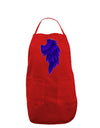 Single Right Dark Angel Wing Design - Couples Dark Adult Apron-Bib Apron-TooLoud-Red-One-Size-Davson Sales