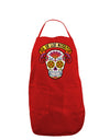 Dia de los Muertos Calavera Dark Adult Apron-Bib Apron-TooLoud-Red-One-Size-Davson Sales