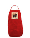 Strong Bison Dark Adult Apron-Bib Apron-TooLoud-Red-One-Size-Davson Sales