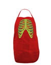 Human Green Skeleton Bones Ribcage Dark Adult Apron-Bib Apron-TooLoud-Red-One-Size-Davson Sales