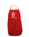 Virgo Illustration Dark Adult Apron-Bib Apron-TooLoud-Red-One-Size-Davson Sales