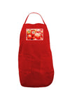 Watercolor Tomatoes Dark Adult Apron-Bib Apron-TooLoud-Red-One-Size-Davson Sales