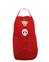 Scary Face Versus Scary Face - Halloween Dark Adult Apron-Bib Apron-TooLoud-Red-One-Size-Davson Sales