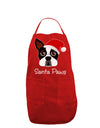 Santa Paws Christmas Dog Dark Adult Apron-Bib Apron-TooLoud-Red-One-Size-Davson Sales