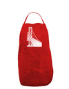 San Francisco Bay Bridge Dark Adult Apron-Bib Apron-TooLoud-Red-One-Size-Davson Sales