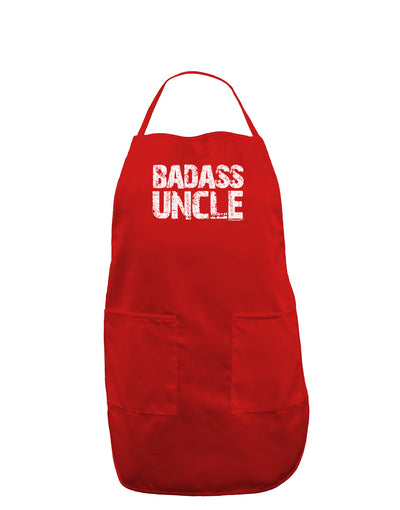 Badass Uncle Dark Adult Apron by TooLoud-Bib Apron-TooLoud-Red-One-Size-Davson Sales