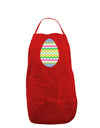 Colorful Easter Egg Dark Adult Apron-Bib Apron-TooLoud-Red-One-Size-Davson Sales