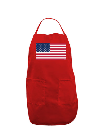 American Flag - Marijuana Leaf Dark Adult Apron-Bib Apron-TooLoud-Red-One-Size-Davson Sales