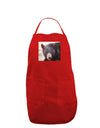 Staring Black Bear Dark Adult Apron-Bib Apron-TooLoud-Red-One-Size-Davson Sales