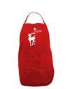 Rudolf the Ratchet Reindeer Dark Adult Apron-Bib Apron-TooLoud-Red-One-Size-Davson Sales