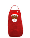 Black Santa Claus Face Christmas Dark Adult Apron-Bib Apron-TooLoud-Red-One-Size-Davson Sales