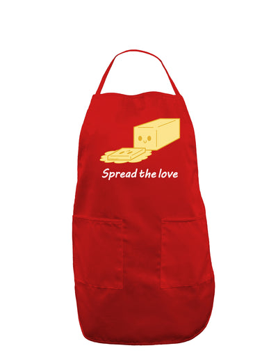 Butter - Spread the Love Dark Adult Apron-Bib Apron-TooLoud-Red-One-Size-Davson Sales