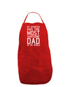 My Daughter Has the Most Awesome Dad in the World Dark Adult Apron-Bib Apron-TooLoud-Red-One-Size-Davson Sales