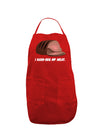 I Hand-Rub My Meat - Roast Beef Dark Adult Apron-Bib Apron-TooLoud-Red-One-Size-Davson Sales