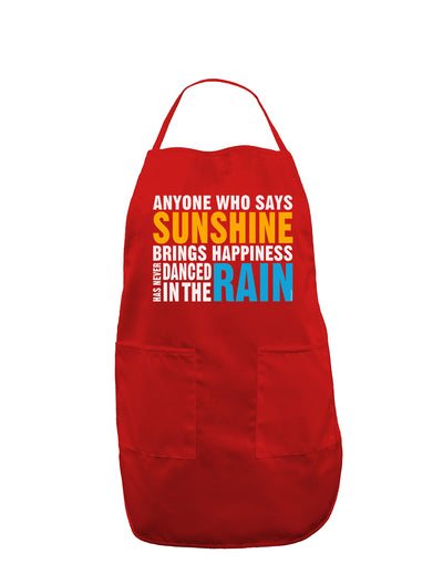 Anyone Who Says Sunshine Inspirational Quote Dark Adult Apron-Bib Apron-TooLoud-Red-One-Size-Davson Sales