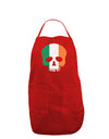 Skull Flag Ireland Dark Adult Apron-Bib Apron-TooLoud-Red-One-Size-Davson Sales