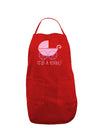 It's a Girl - Baby Carriage Dark Adult Apron-Bib Apron-TooLoud-Red-One-Size-Davson Sales