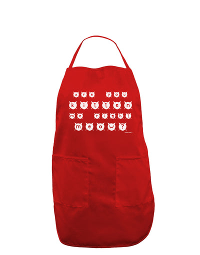 Are You Kitten Me Right Meow Cats Dark Adult Apron-Bib Apron-TooLoud-Red-One-Size-Davson Sales