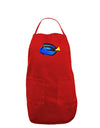 Blue Tang Fish Dark Adult Apron-Bib Apron-TooLoud-Red-One-Size-Davson Sales