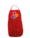 Crystal Dahlias Dark Adult Apron-Bib Apron-TooLoud-Red-One-Size-Davson Sales