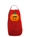 Pumpkin Pi Pumpkin Pie Thanksgiving Dark Adult Apron-Bib Apron-TooLoud-Red-One-Size-Davson Sales