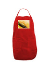 Iguana Watercolor Dark Adult Apron-Bib Apron-TooLoud-Red-One-Size-Davson Sales