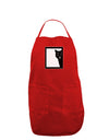 Cat Peeking Dark Adult Apron by TooLoud-Bib Apron-TooLoud-Red-One-Size-Davson Sales