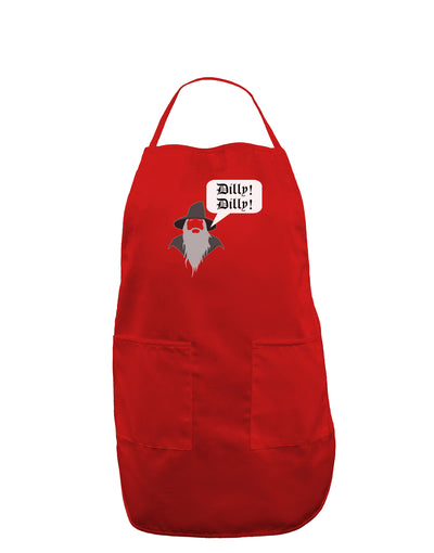 Wizard Dilly Dilly Dark Adult Apron by TooLoud-Bib Apron-TooLoud-Red-One-Size-Davson Sales