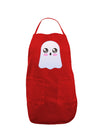 Gabe the Cute Ghost - Halloween Dark Adult Apron-Bib Apron-TooLoud-Red-One-Size-Davson Sales