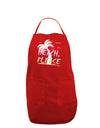 Beach Please - Summer Colors with Palm Trees Dark Adult Apron-Bib Apron-TooLoud-Red-One-Size-Davson Sales