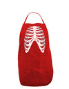 Human Skeleton Bones Ribcage Inverted Dark Adult Apron-Bib Apron-TooLoud-Red-One-Size-Davson Sales