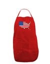 United States Cutout - American Flag Design Dark Adult Apron by TooLoud-Bib Apron-TooLoud-Red-One-Size-Davson Sales