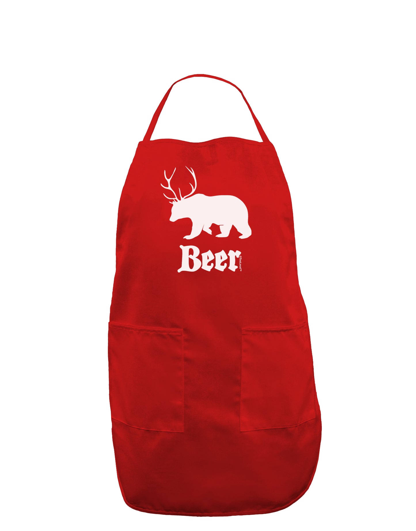 Beer Animal Dark Adult Apron-Bib Apron-TooLoud-Red-One-Size-Davson Sales