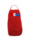 Collegiate USA Dark Adult Apron-Bib Apron-TooLoud-Red-One-Size-Davson Sales