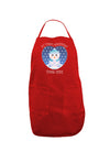 Personalized My First Christmas Snowbaby Blue Dark Adult Apron-Bib Apron-TooLoud-Red-One-Size-Davson Sales