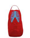 Human Blue Skeleton Bones Ribcage Dark Adult Apron-Bib Apron-TooLoud-Red-One-Size-Davson Sales