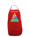 Main Food Groups of an Elf - Christmas Dark Adult Apron-Bib Apron-TooLoud-Red-One-Size-Davson Sales